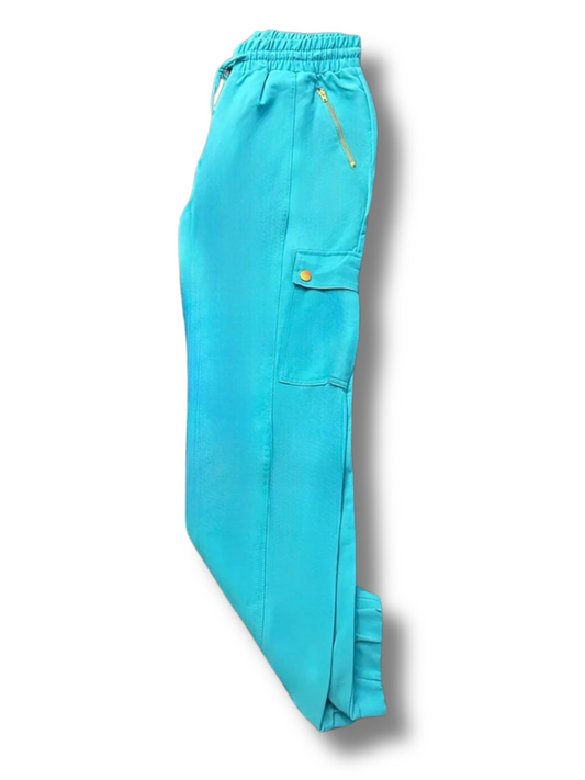 Teal Jogger scrub pants