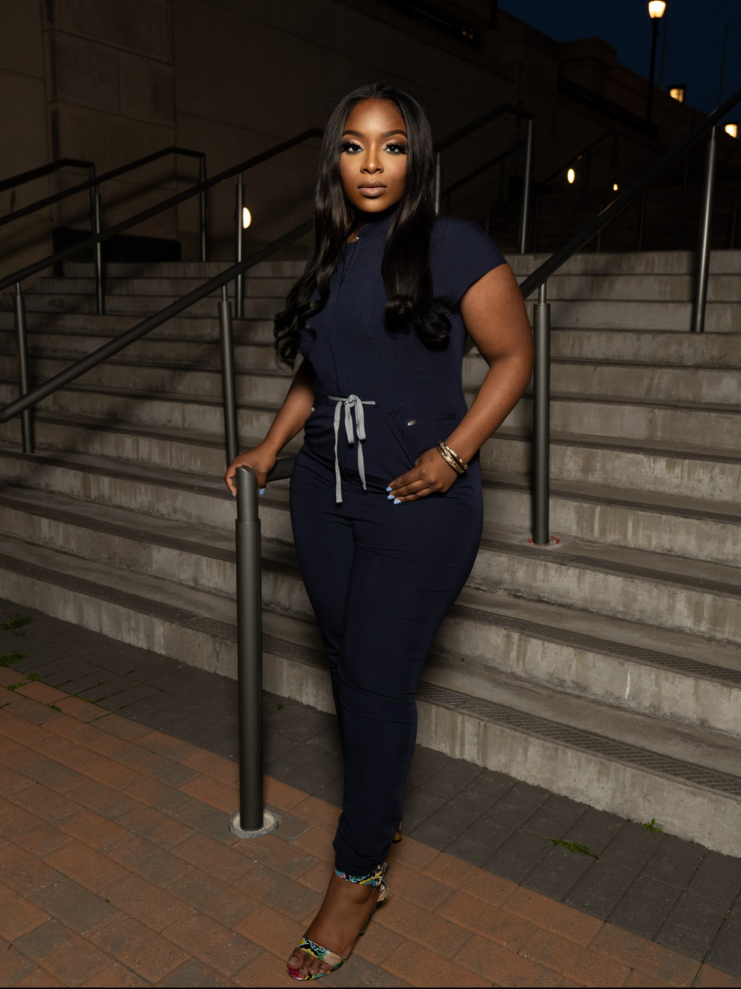 Navy Blue Jumpsuit